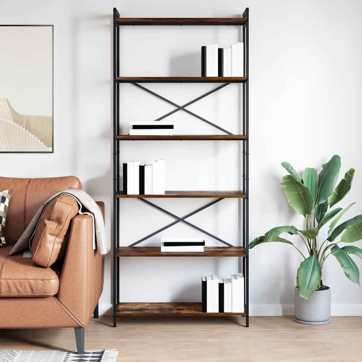 vidaXL Ράφι Βιβλίων 80 x 30 x 189,5 εκ Επεξεργασμένο Ξύλο
