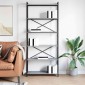 vidaXL Ράφι Βιβλίων 80 x 30 x 189,5 εκ Επεξεργασμένο Ξύλο Γκρι sonoma