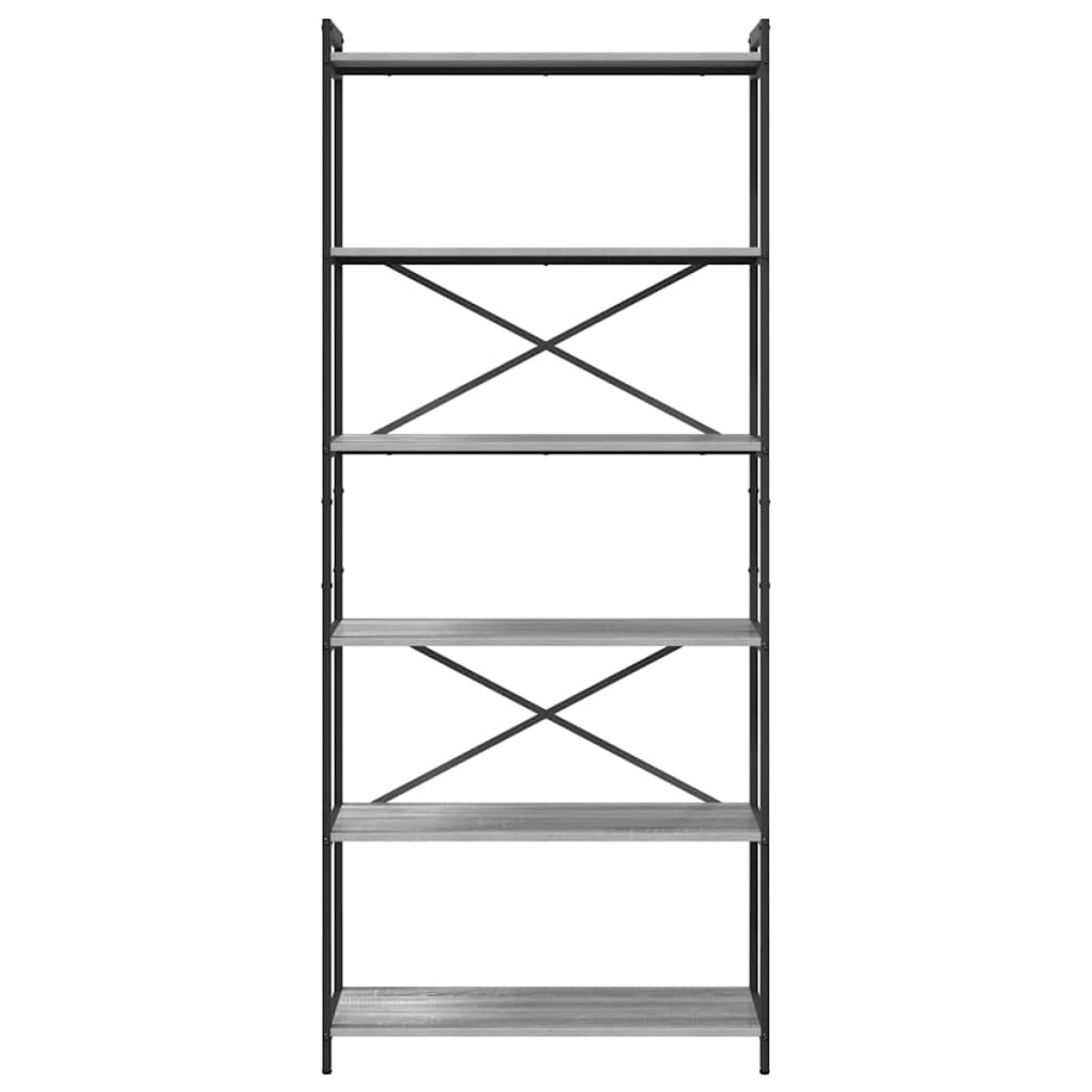 vidaXL Ράφι Βιβλίων 80 x 30 x 189,5 εκ Επεξεργασμένο Ξύλο Γκρι sonoma