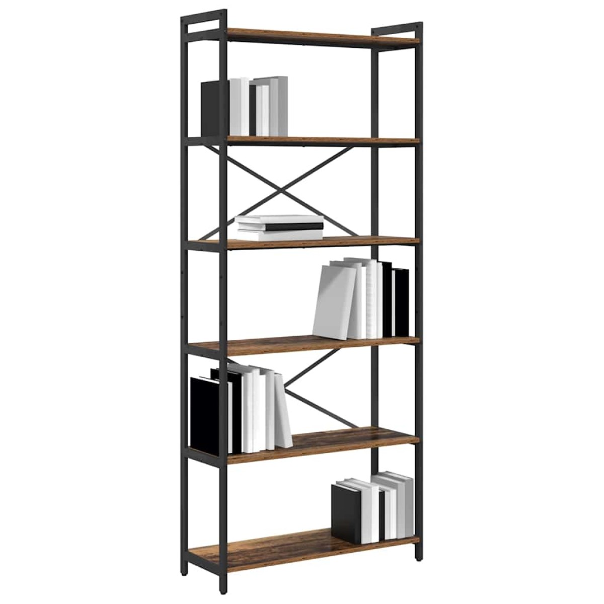 vidaXL Ράφι Βιβλίων 80 x 30 x 189,5 εκ Επεξεργασμένο Ξύλο Παλαιό ξύλο