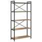 vidaXL Ράφι Βιβλίων 80 x 30 x 155 εκ Επεξεργασμένο Ξύλο Artisan Oak