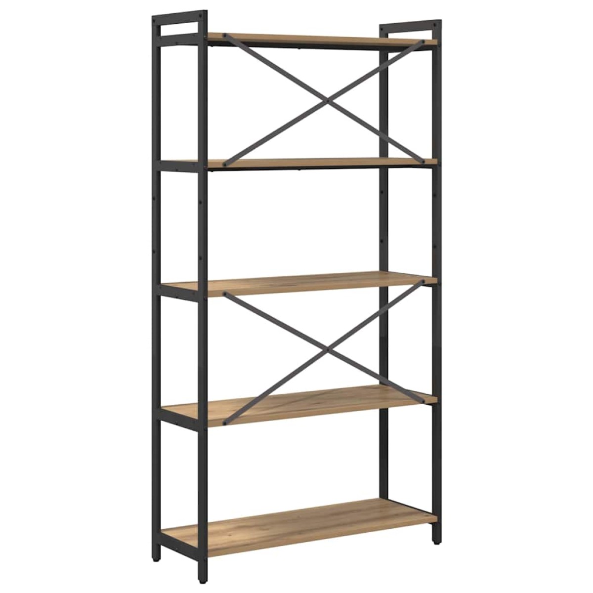 vidaXL Ράφι Βιβλίων 80 x 30 x 155 εκ Επεξεργασμένο Ξύλο Artisan Oak