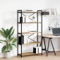vidaXL Ράφι Βιβλίων 80 x 30 x 155 εκ Επεξεργασμένο Ξύλο Artisan Oak