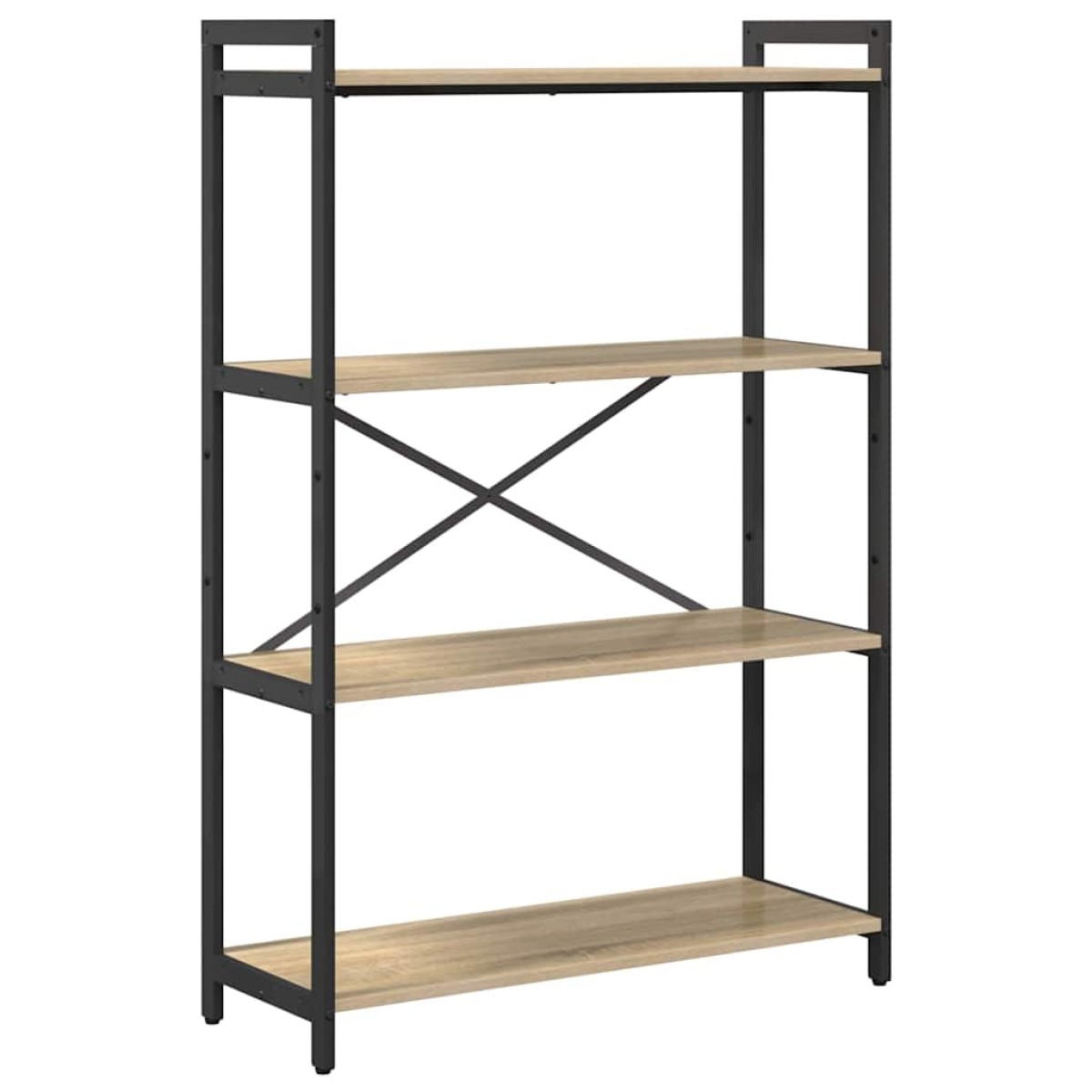 vidaXL Ράφι Βιβλίων 80 x 30 x 120 εκ Επεξεργασμένο Ξύλο Δρύς Sonoma