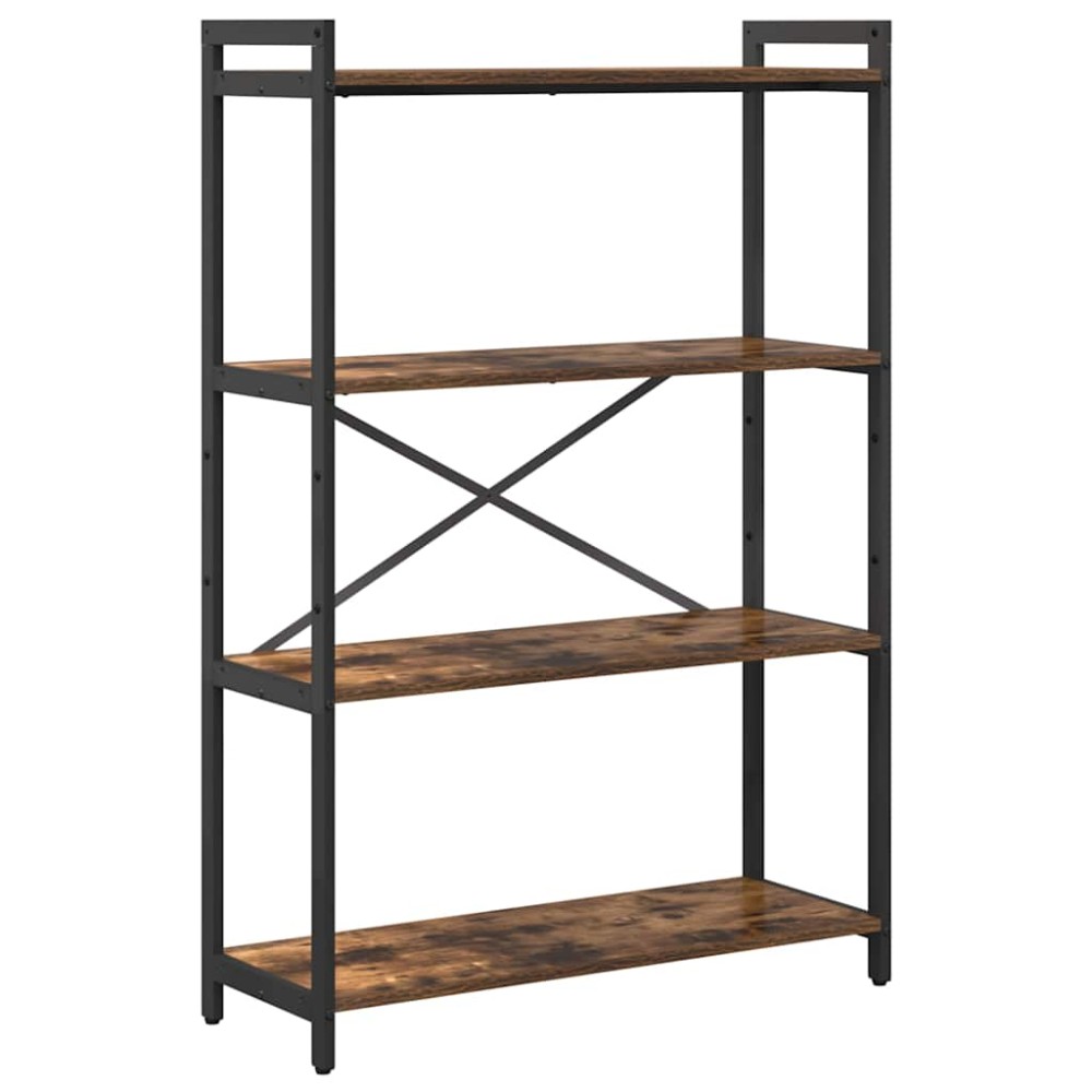 vidaXL Ράφι Βιβλίων 80 x 30 x 120 εκ Επεξεργασμένο Ξύλο Καπνιστό Δρύς