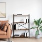 vidaXL Ράφι Βιβλίων 80 x 30 x 120 εκ Επεξεργασμένο Ξύλο Καπνιστό Δρύς