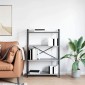 vidaXL Ράφι Βιβλίων 80 x 30 x 120 εκ Επεξεργασμένο Ξύλο Γκρι sonoma