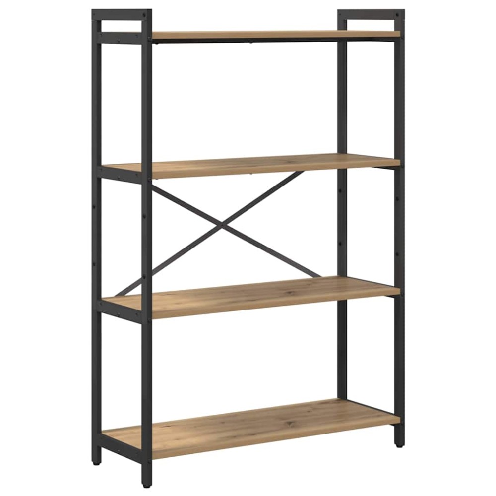 vidaXL Ράφι Βιβλίων 80 x 30 x 120 εκ Επεξεργασμένο Ξύλο Artisan Oak