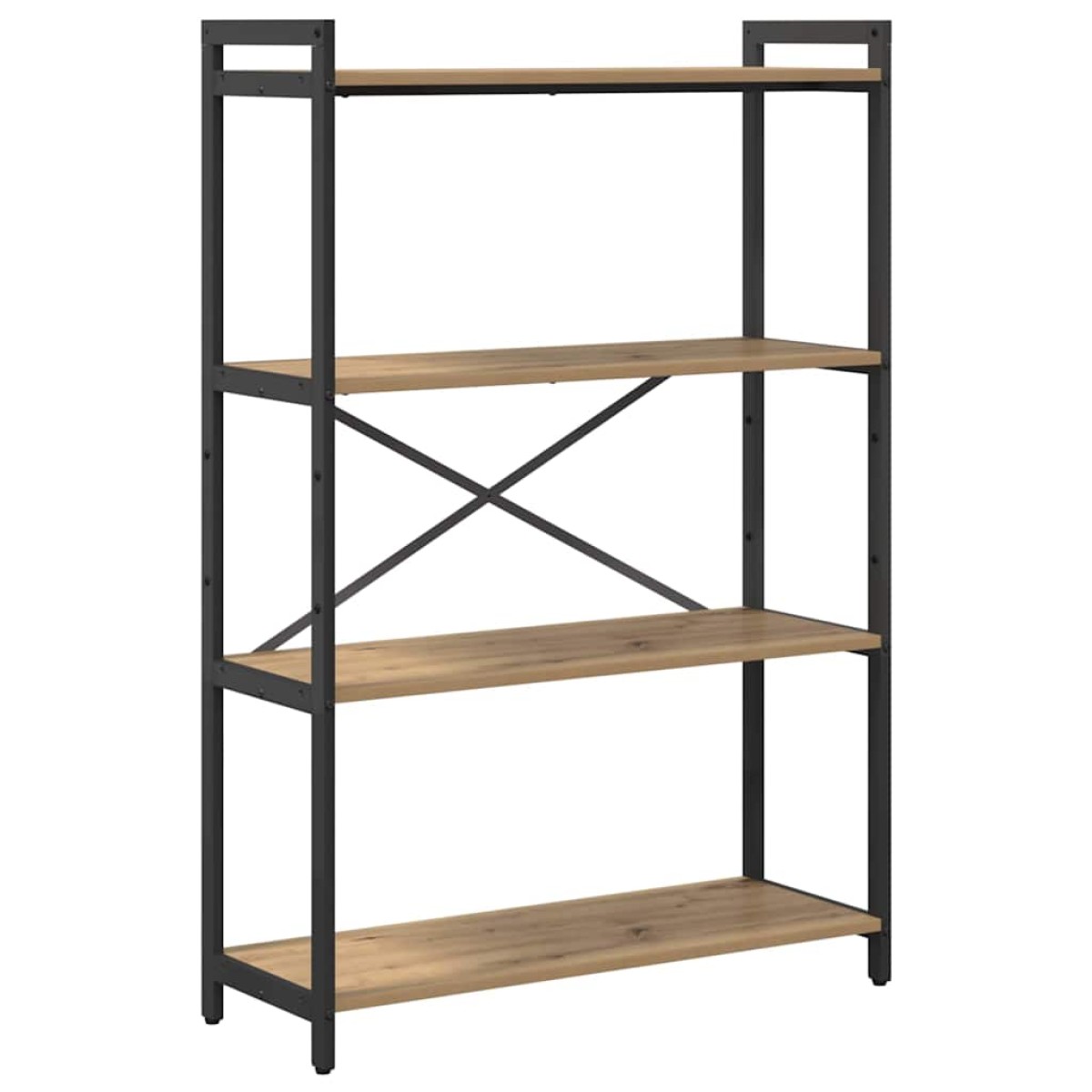 vidaXL Ράφι Βιβλίων 80 x 30 x 120 εκ Επεξεργασμένο Ξύλο Artisan Oak
