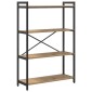 vidaXL Ράφι Βιβλίων 80 x 30 x 120 εκ Επεξεργασμένο Ξύλο Artisan Oak