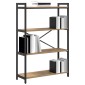 vidaXL Ράφι Βιβλίων 80 x 30 x 120 εκ Επεξεργασμένο Ξύλο Artisan Oak
