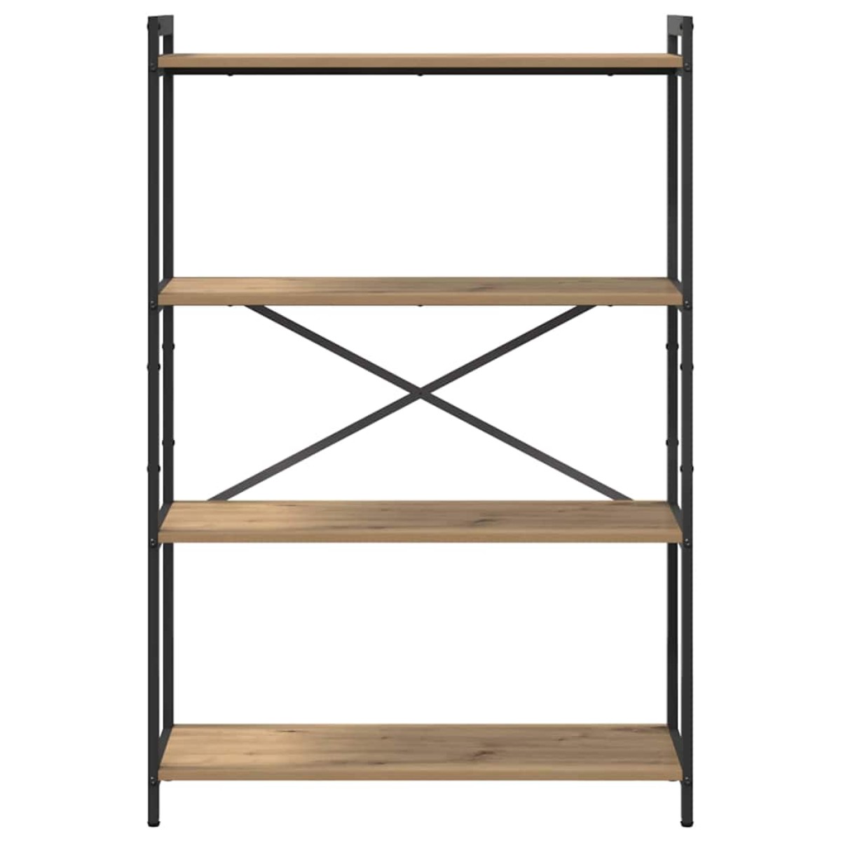 vidaXL Ράφι Βιβλίων 80 x 30 x 120 εκ Επεξεργασμένο Ξύλο Artisan Oak