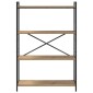 vidaXL Ράφι Βιβλίων 80 x 30 x 120 εκ Επεξεργασμένο Ξύλο Artisan Oak