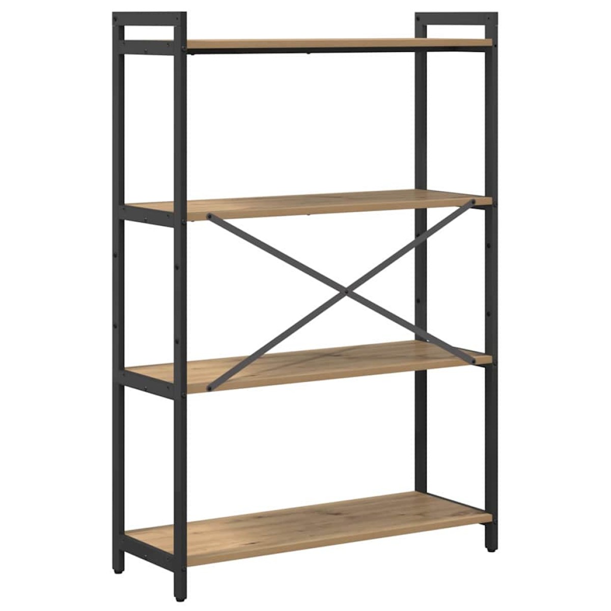vidaXL Ράφι Βιβλίων 80 x 30 x 120 εκ Επεξεργασμένο Ξύλο Artisan Oak