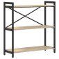vidaXL Ράφι Βιβλίων 80 x 30 x 85 cm Επεξεργασμένο Ξύλο Δρύς Sonoma