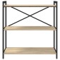 vidaXL Ράφι Βιβλίων 80 x 30 x 85 cm Επεξεργασμένο Ξύλο Δρύς Sonoma