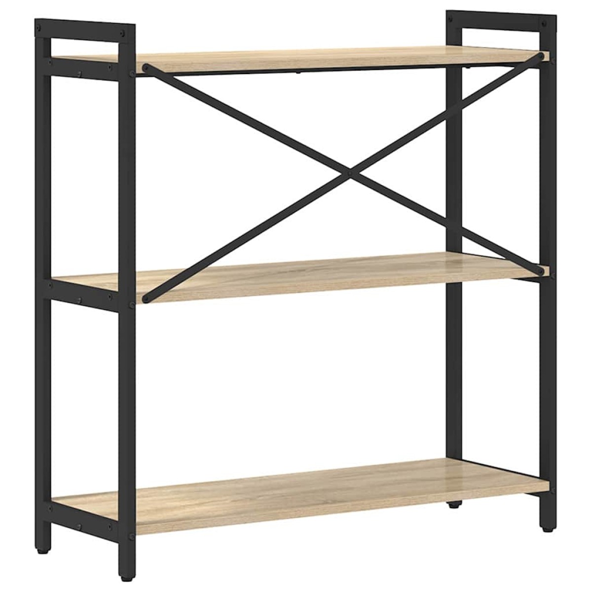 vidaXL Ράφι Βιβλίων 80 x 30 x 85 cm Επεξεργασμένο Ξύλο Δρύς Sonoma