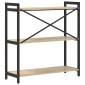 vidaXL Ράφι Βιβλίων 80 x 30 x 85 cm Επεξεργασμένο Ξύλο Δρύς Sonoma