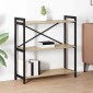 vidaXL Ράφι Βιβλίων 80 x 30 x 85 cm Επεξεργασμένο Ξύλο Δρύς Sonoma