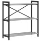 vidaXL Ράφι Βιβλίων 80 x 30 x 85 cm Επεξεργασμένο Ξύλο Γκρι sonoma