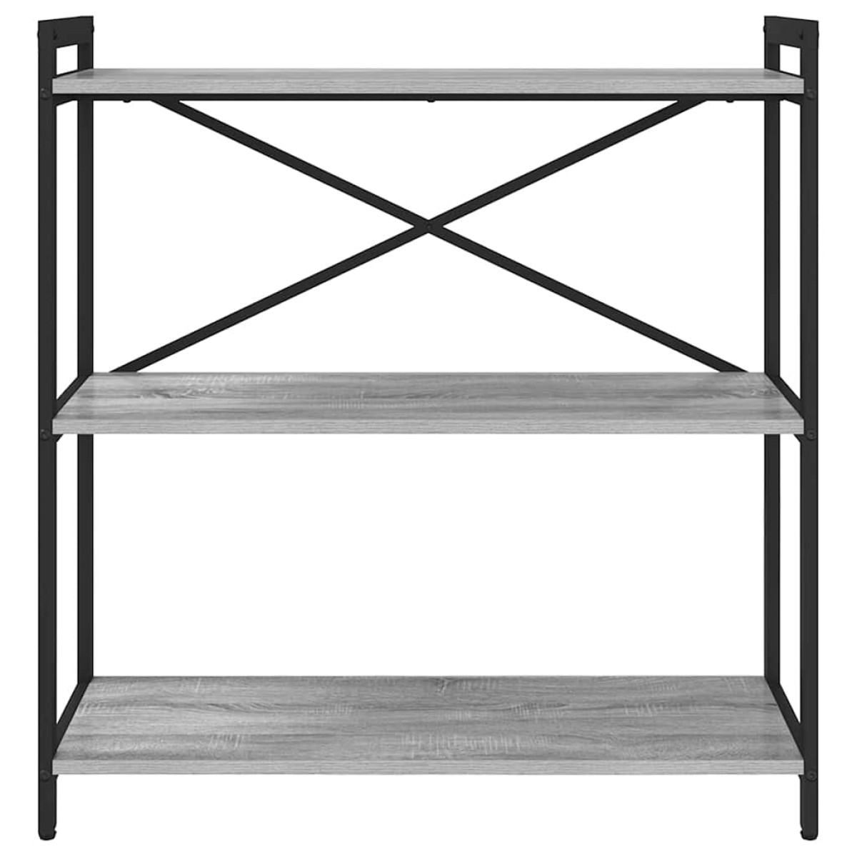 vidaXL Ράφι Βιβλίων 80 x 30 x 85 cm Επεξεργασμένο Ξύλο Γκρι sonoma