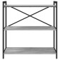 vidaXL Ράφι Βιβλίων 80 x 30 x 85 cm Επεξεργασμένο Ξύλο Γκρι sonoma