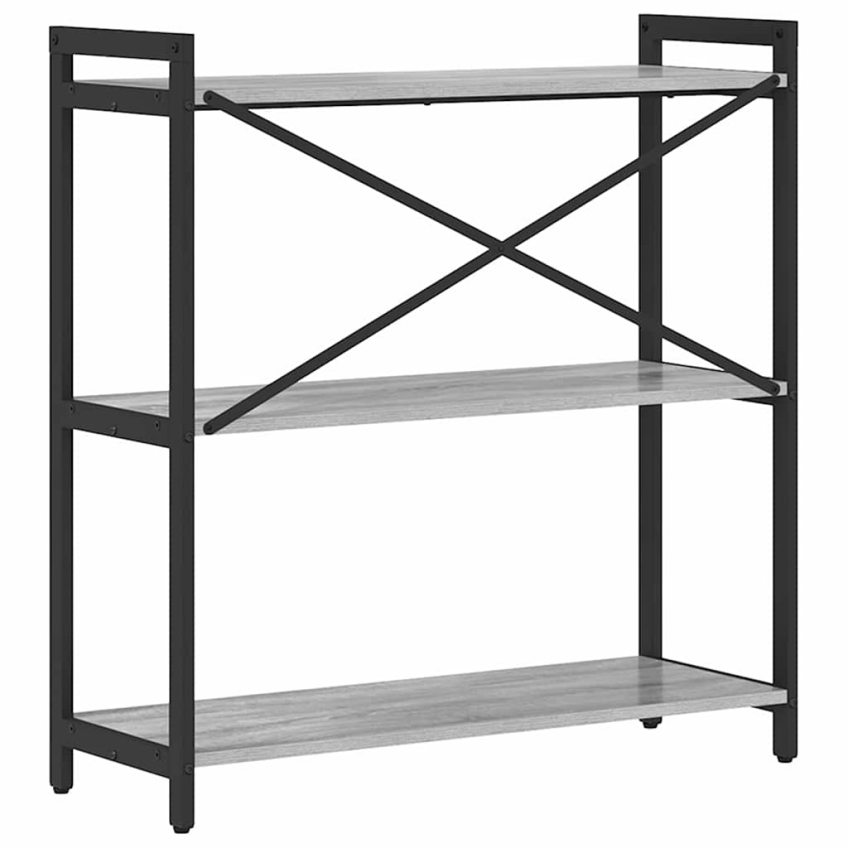 vidaXL Ράφι Βιβλίων 80 x 30 x 85 cm Επεξεργασμένο Ξύλο Γκρι sonoma