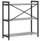 vidaXL Ράφι Βιβλίων 80 x 30 x 85 cm Επεξεργασμένο Ξύλο Γκρι sonoma