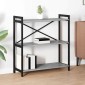 vidaXL Ράφι Βιβλίων 80 x 30 x 85 cm Επεξεργασμένο Ξύλο Γκρι sonoma