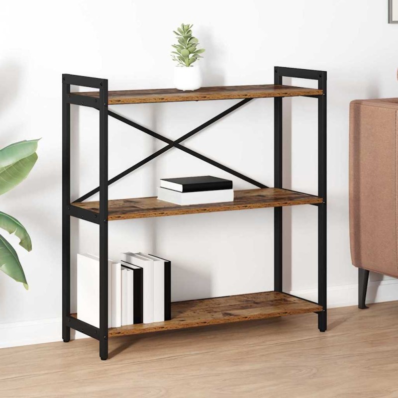 vidaXL Ράφι Βιβλίων 80 x 30 x 85 cm Επεξεργασμένο Ξύλο Παλαιό ξύλο