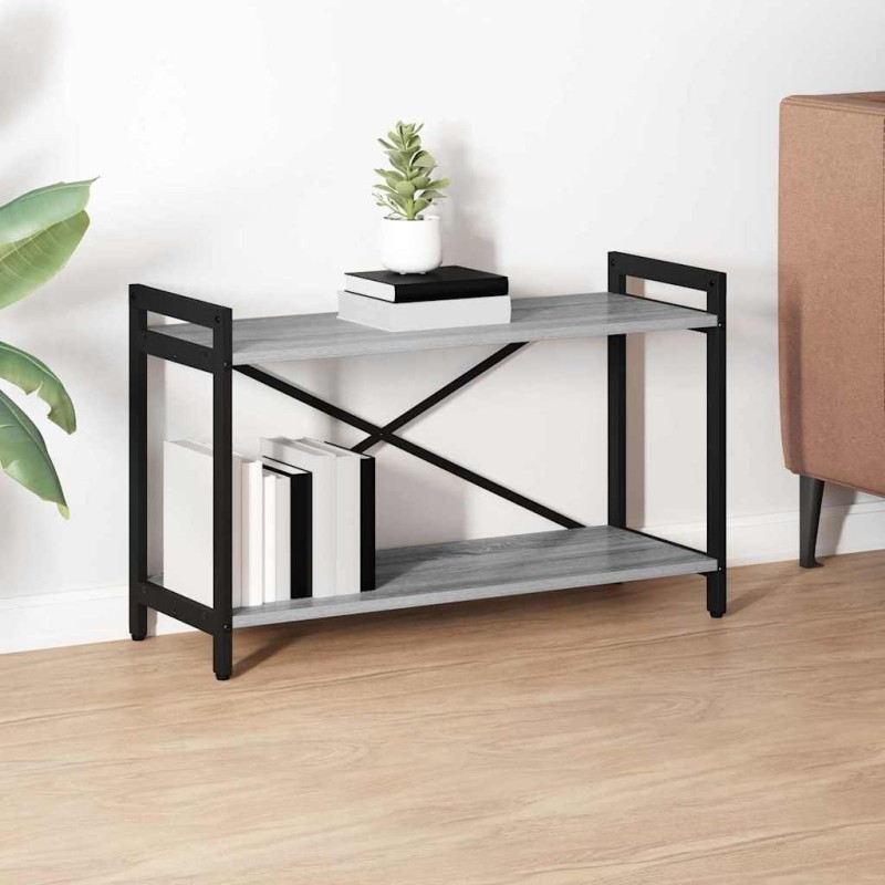 vidaXL Ράφι Βιβλίων 80 x 30 x 50 εκ Επεξεργασμένο Ξύλο Γκρι sonoma