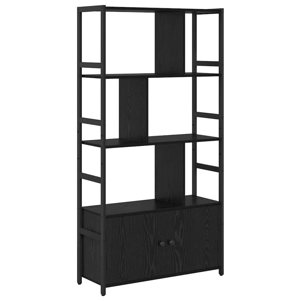 vidaXL Ράφι Βιβλίων 80 x 30 x 155,5 εκ Επεξεργασμένο Ξύλο Μαύρη Οξυά