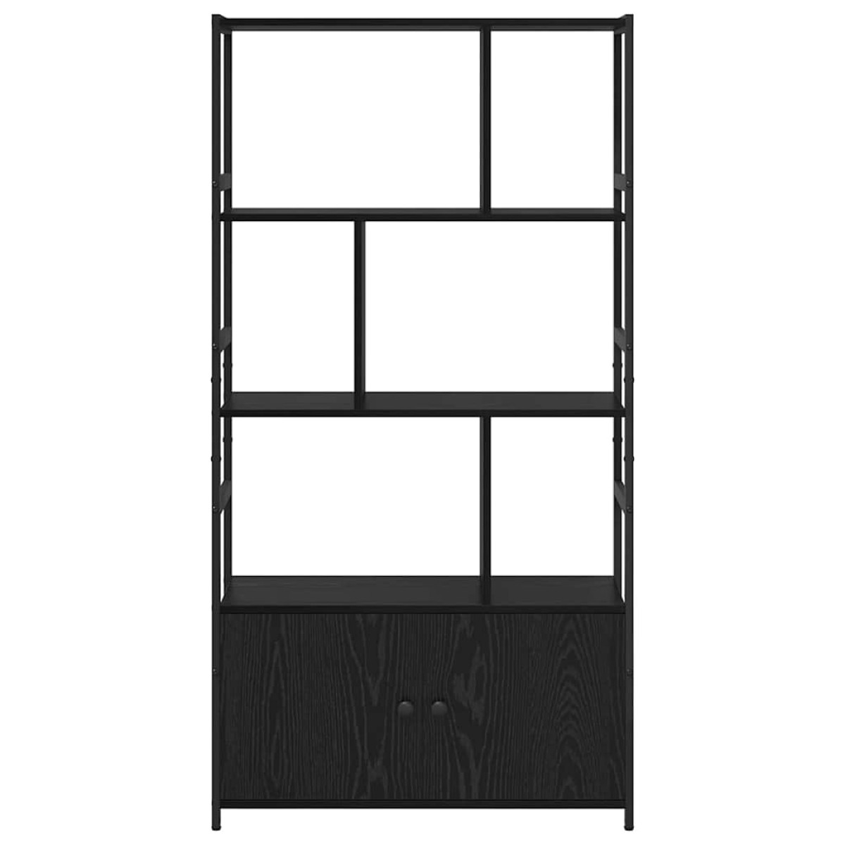 vidaXL Ράφι Βιβλίων 80 x 30 x 155,5 εκ Επεξεργασμένο Ξύλο Μαύρη Οξυά