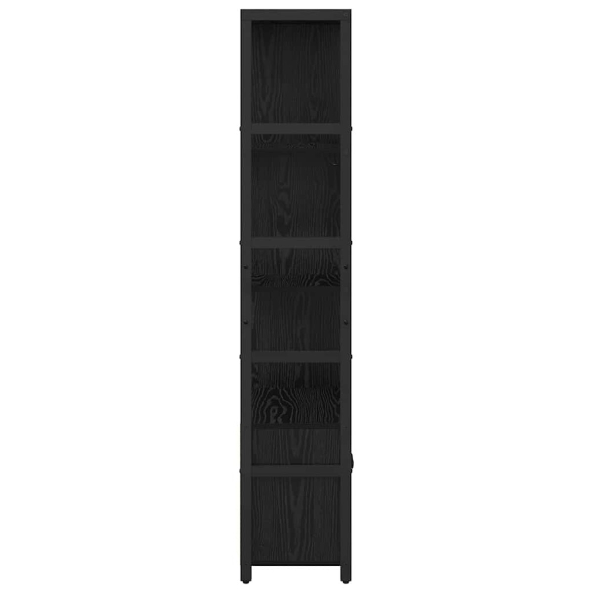 vidaXL Ράφι Βιβλίων 80 x 30 x 155,5 εκ Επεξεργασμένο Ξύλο Μαύρη Οξυά