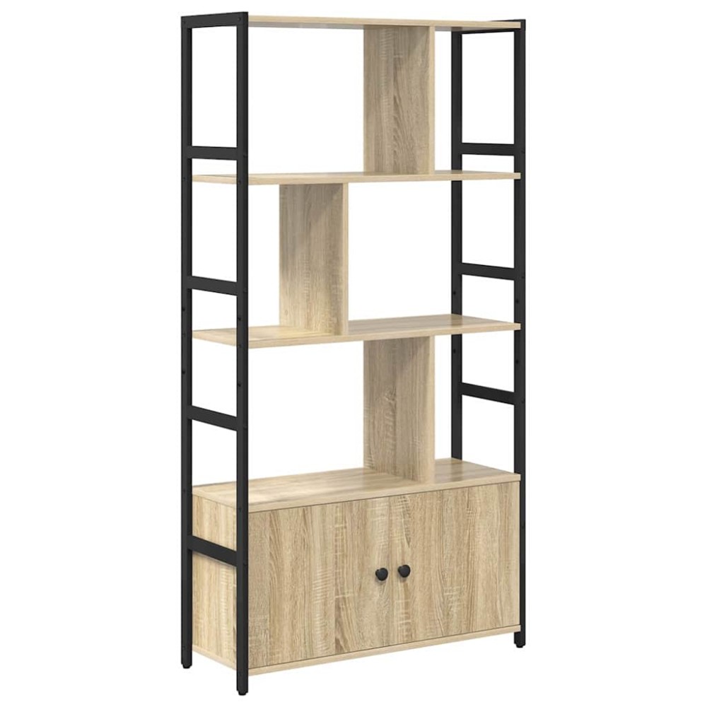 vidaXL Ράφι Βιβλίων 80 x 30 x 155,5 εκ Επεξεργασμένο Ξύλο Δρύς Sonoma