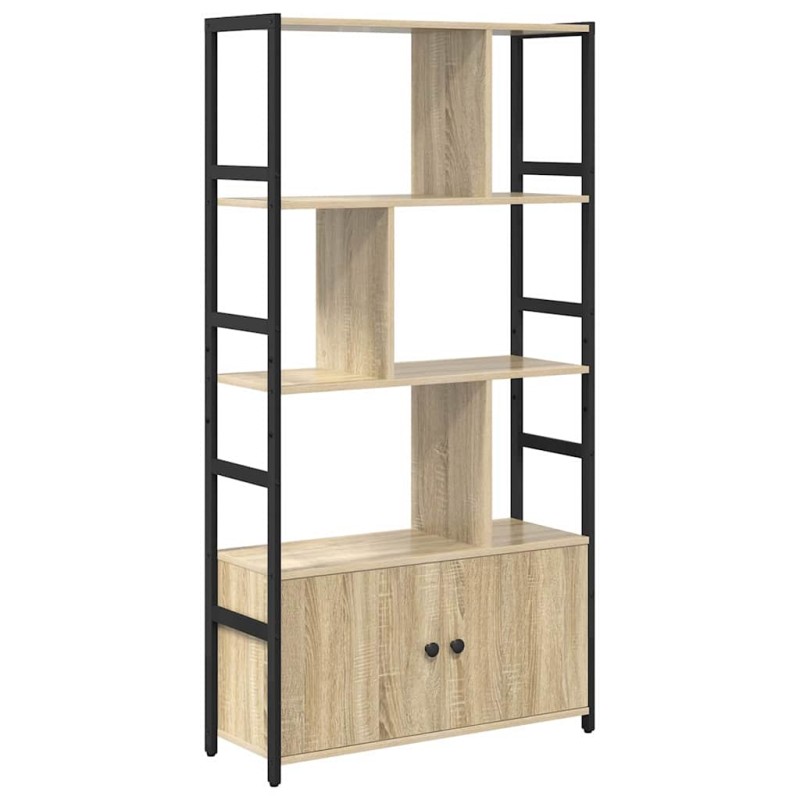 vidaXL Ράφι Βιβλίων 80 x 30 x 155,5 εκ Επεξεργασμένο Ξύλο Δρύς Sonoma