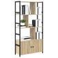 vidaXL Ράφι Βιβλίων 80 x 30 x 155,5 εκ Επεξεργασμένο Ξύλο Δρύς Sonoma