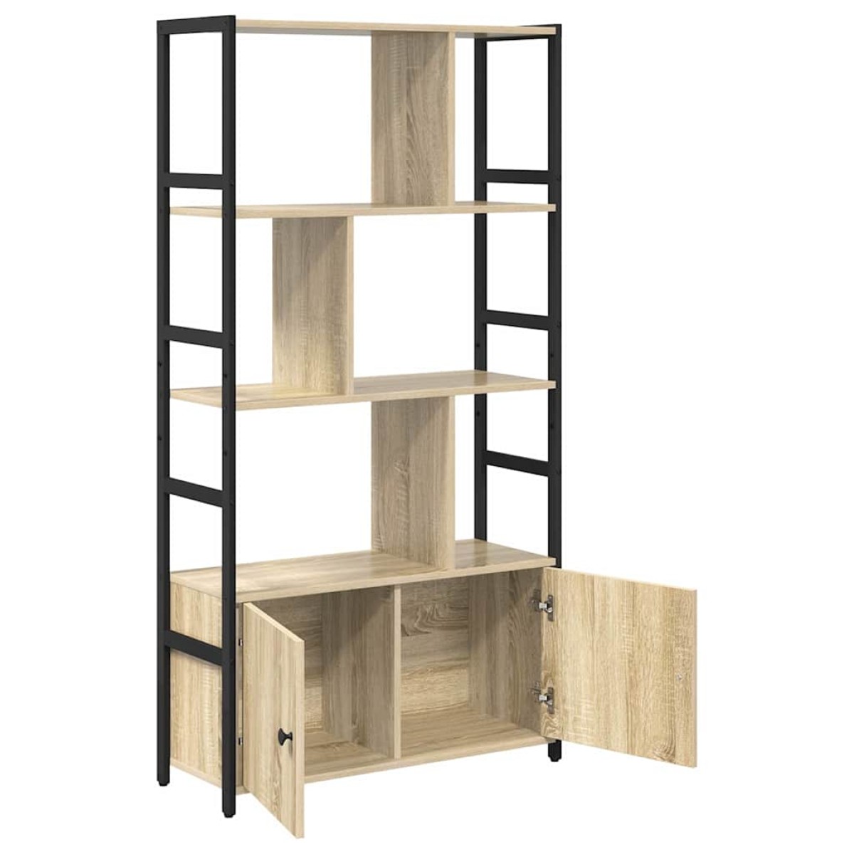 vidaXL Ράφι Βιβλίων 80 x 30 x 155,5 εκ Επεξεργασμένο Ξύλο Δρύς Sonoma