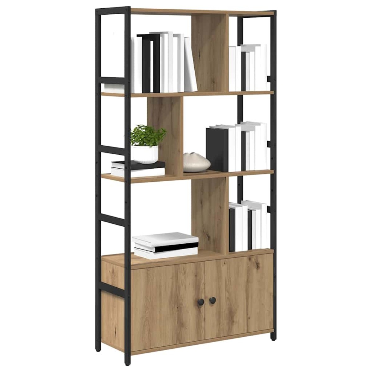 vidaXL Ράφι Βιβλίων 80 x 30 x 155,5 εκ Επεξεργασμένο Ξύλο Artisan Oak