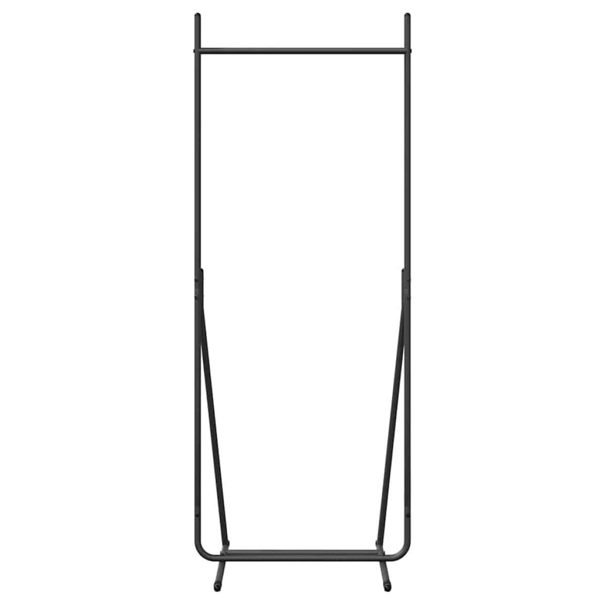 vidaXL Ράφι Ρούχων Μαύρο 62 x 48 x 158 εκ. Ατσάλι