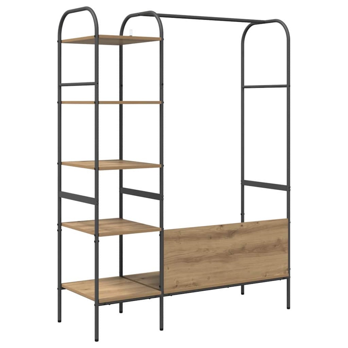 vidaXL Ράφι Ρούχων Μπεζ 120 x 44 x 160 εκ Επεξεργασμένο Ξύλο