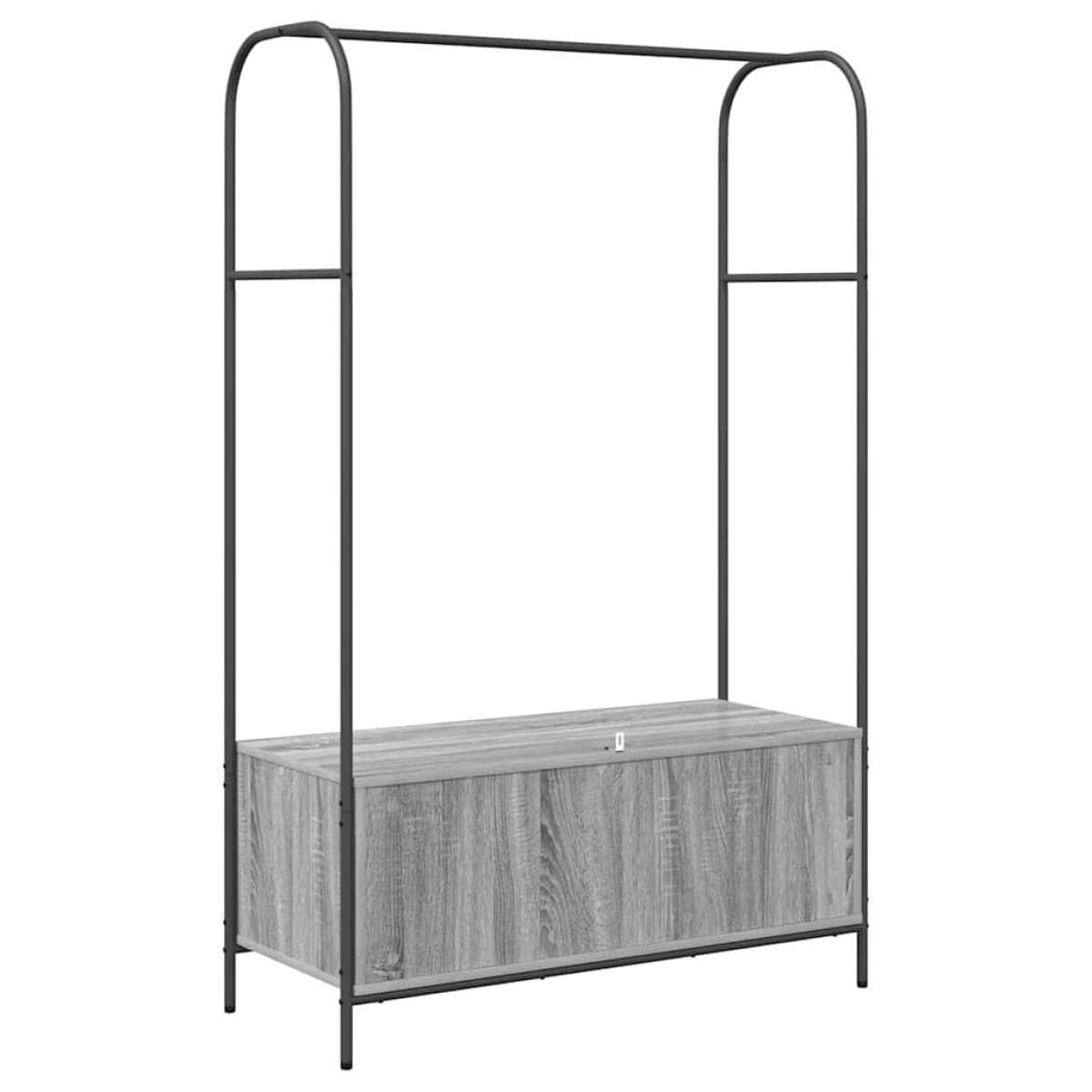 vidaXL Ράφι Ρούχων Γκρι 100 x 44 x 160 εκ Επεξεργασμένο Ξύλο