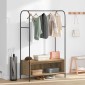 vidaXL Ράφι Ρούχων Καφέ δρυς 100 x 44 x 160 εκ Επεξεργασμένο Ξύλο