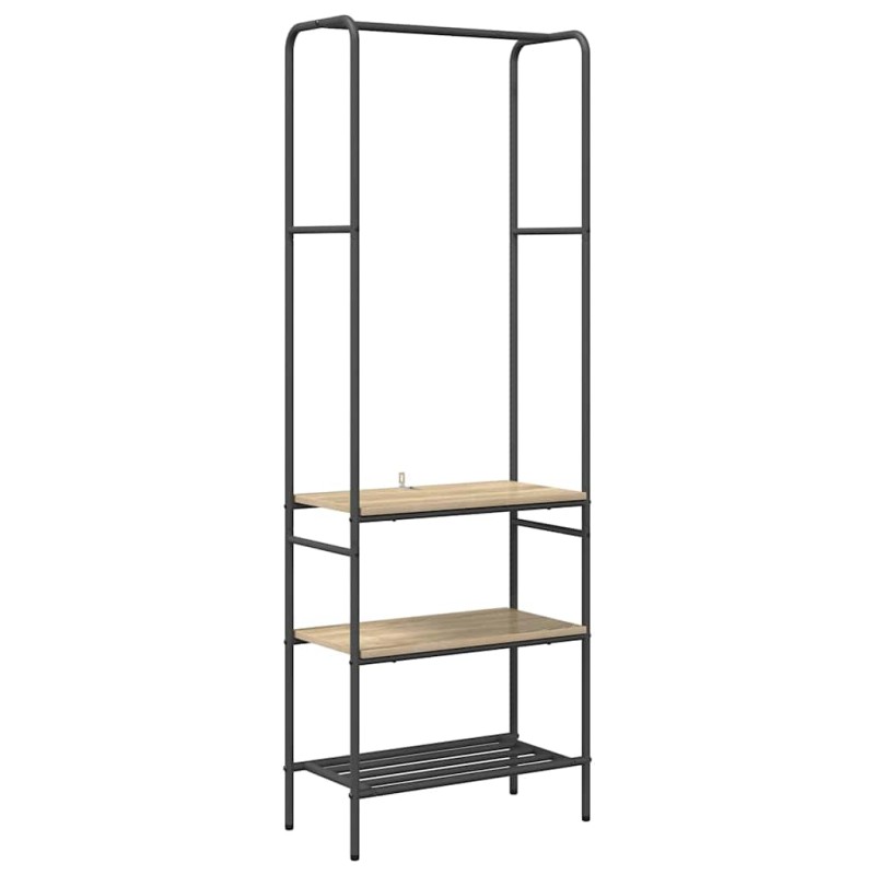 vidaXL Ράφι Ρούχων Δρύς Sonoma 60 x 30 x 171 εκ Επεξεργασμένο Ξύλο
