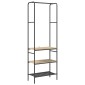 vidaXL Ράφι Ρούχων Δρύς Sonoma 60 x 30 x 171 εκ Επεξεργασμένο Ξύλο