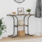 vidaXL Τραπέζι κονσόλας με ράφι Δρύς Sonoma 101 x 35 x 80,5 εκ