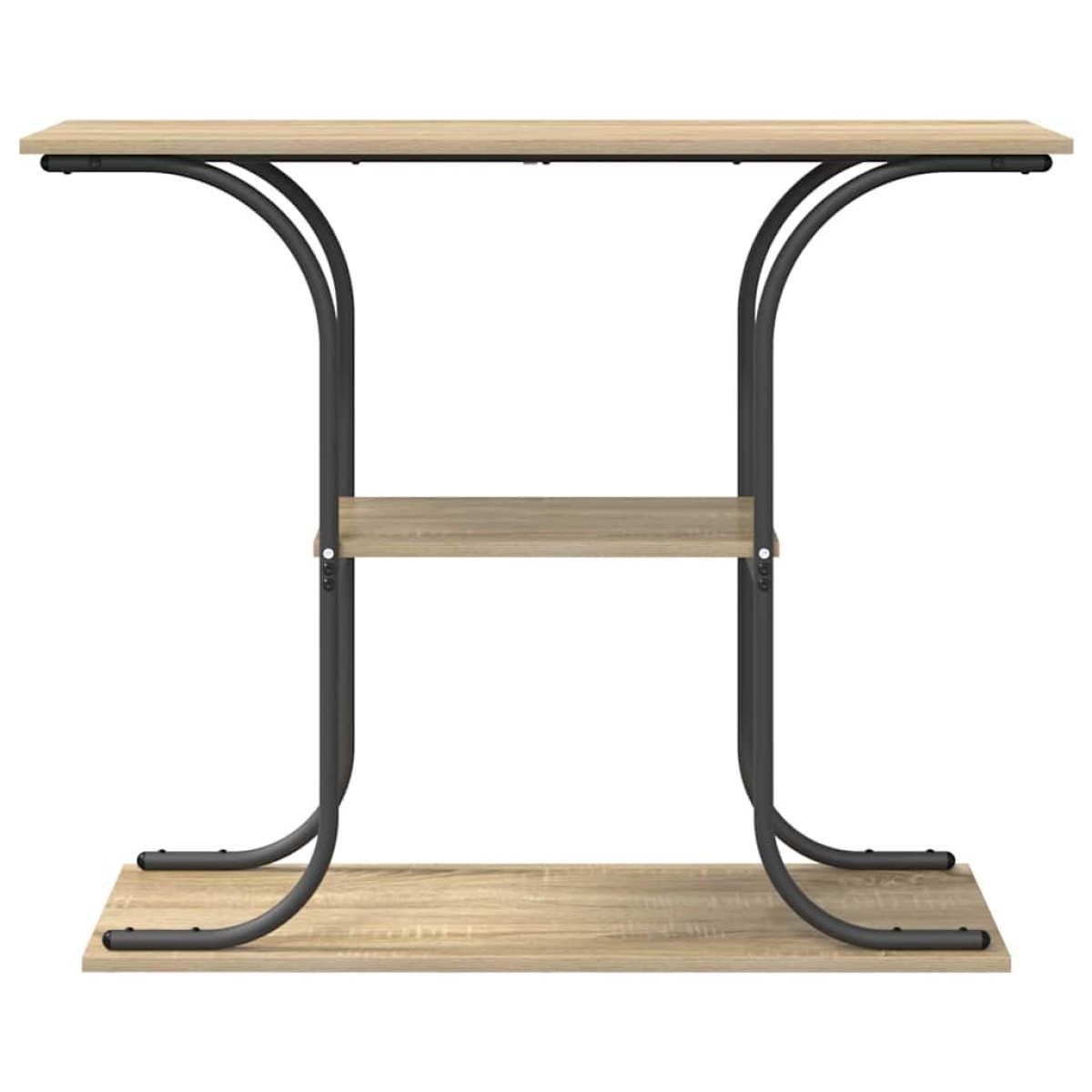 vidaXL Τραπέζι κονσόλας με ράφι Δρύς Sonoma 101 x 35 x 80,5 εκ