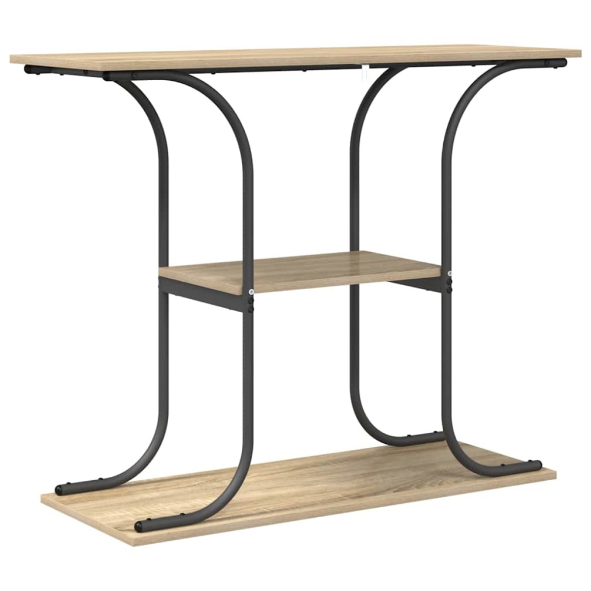 vidaXL Τραπέζι κονσόλας με ράφι Δρύς Sonoma 101 x 35 x 80,5 εκ