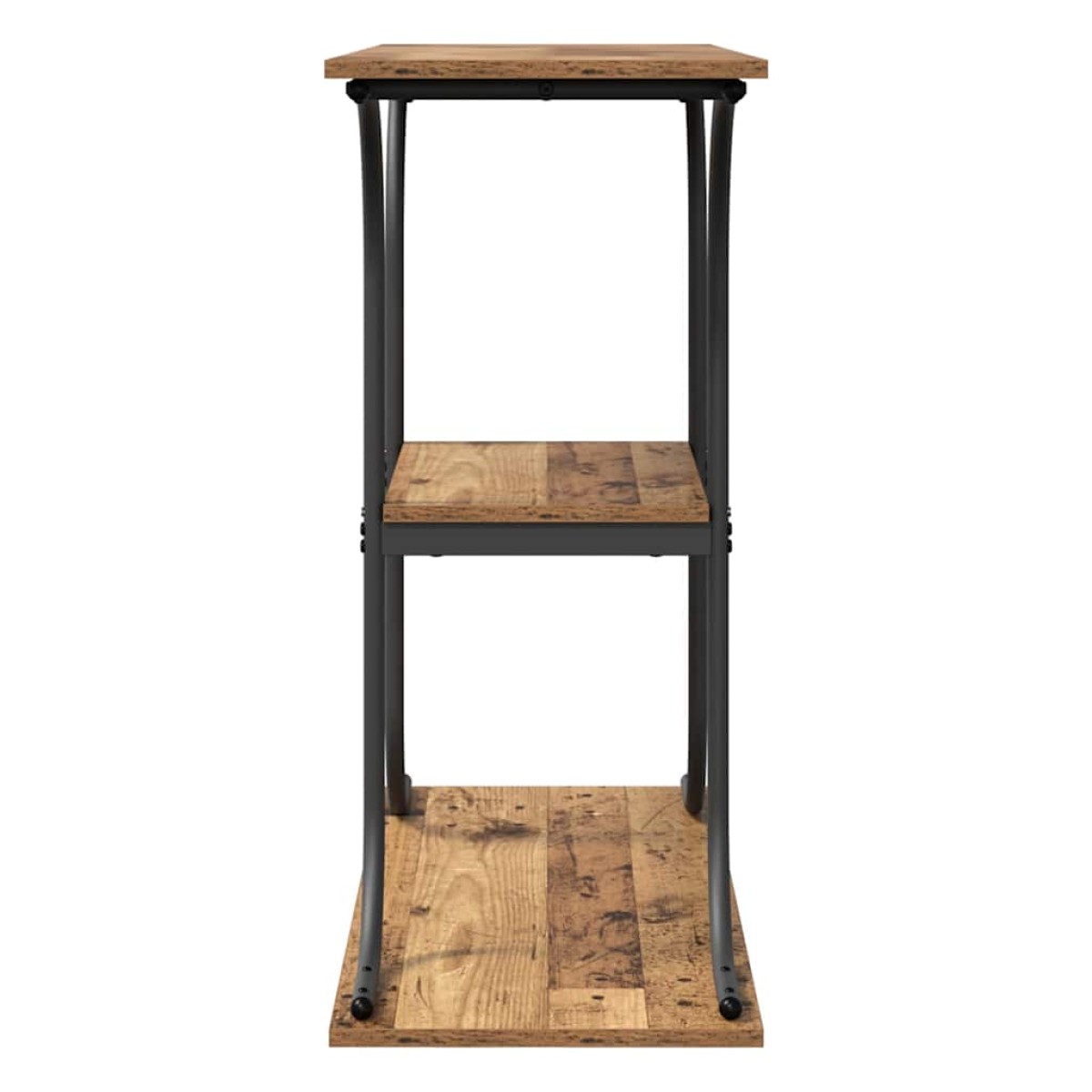 vidaXL Τραπέζι κονσόλας με ράφι Παλιό ξύλο 101 x 35 x 80,5 εκ