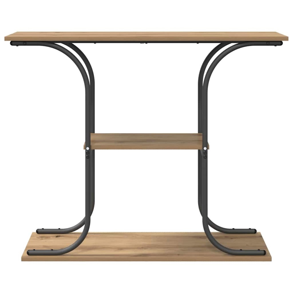 vidaXL Τραπέζι κονσόλας με ράφι Artisan Oak 101 x 35 x 80,5 εκ